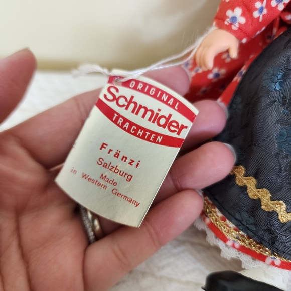 Vintage Original Schmider Trachten German Doll Franzi Salzburg Traditional Dress - Picture 7 of 9